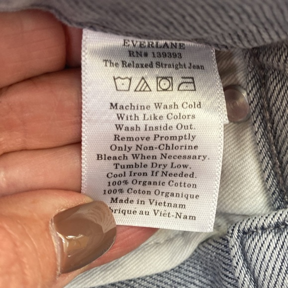 NWT Everlane The Relaxed Straight Jean. Size 26. Inseam 27.5” - Picture 5 of 5